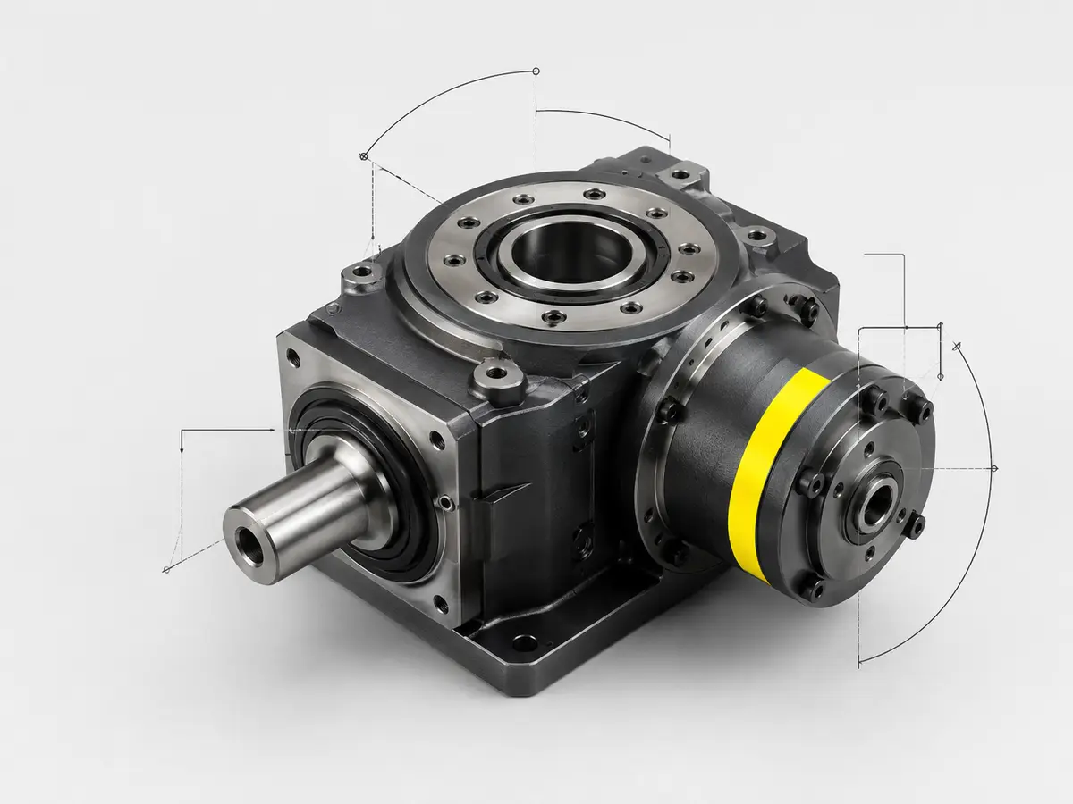 Illustrative precision component with inspection markers