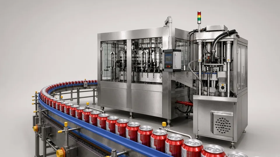can filling and seaming machine