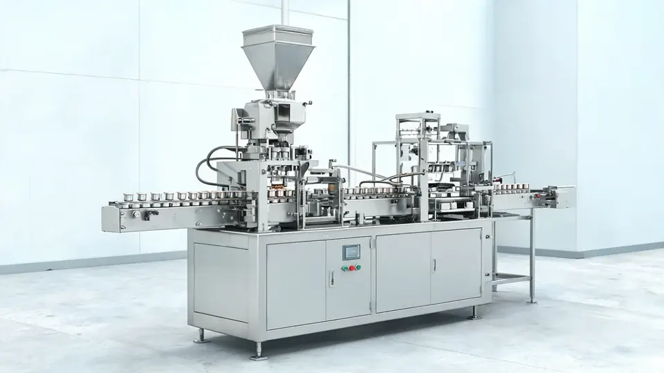 Coffee capsule filling sealing machine