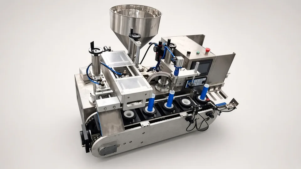 cosmetic tube filling sealing machine