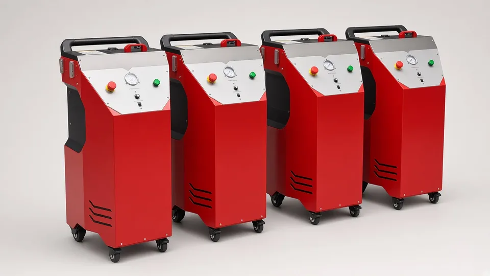 Dry ice blasting machine