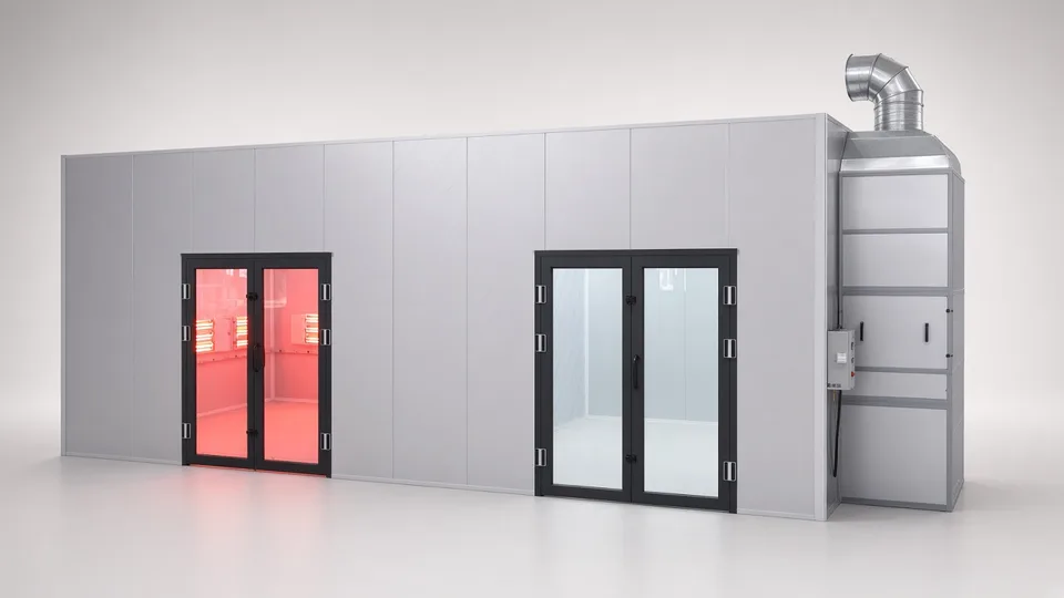 Furniture spray booth