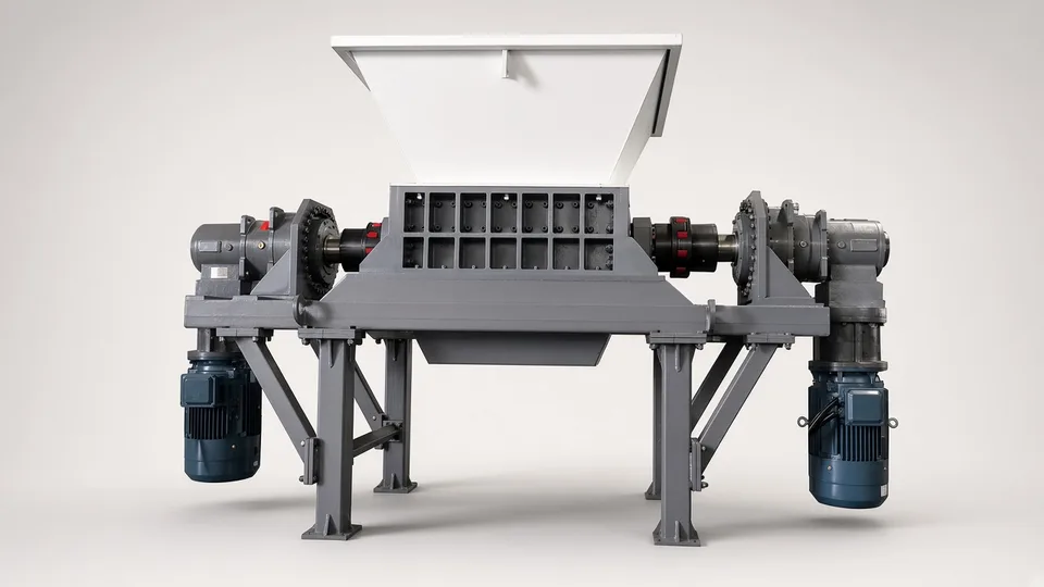 Industrial plastic shredder