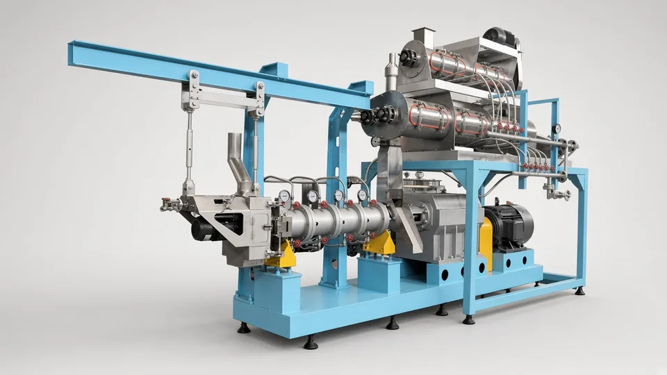 Pet food extrusion line