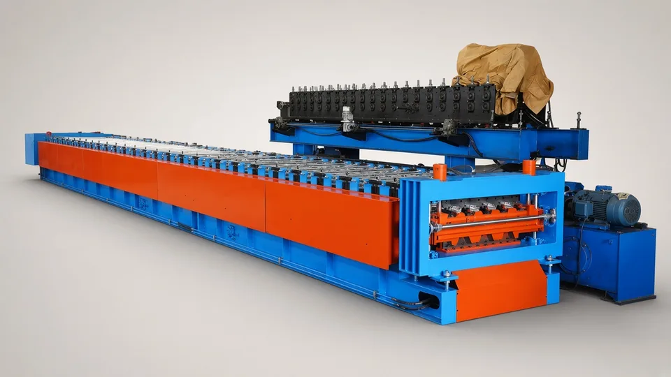 Roofing roll forming machine