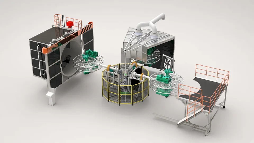 Rotational molding machine