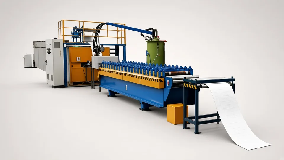 Sandwich panel production line