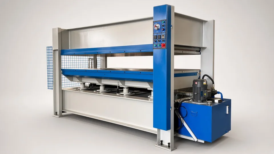 Veneer hot press