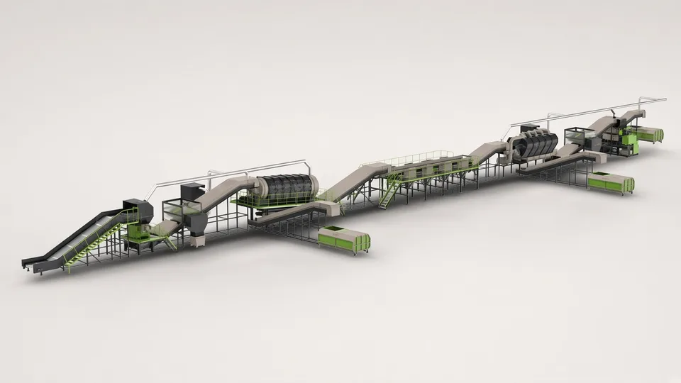 waste sorting line
