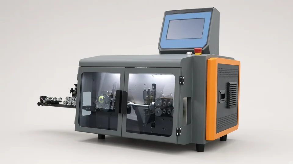 Wire cutting stripping machine