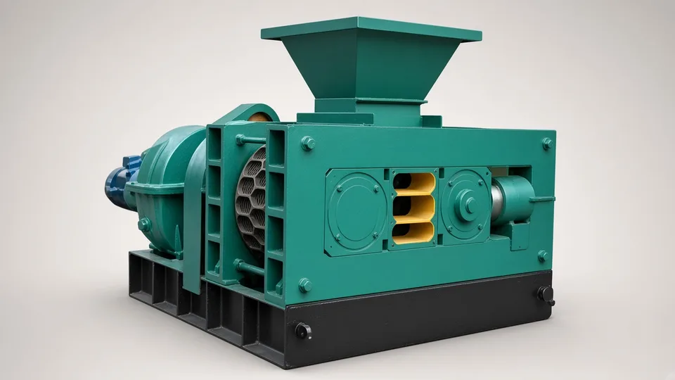 Wood briquette machine