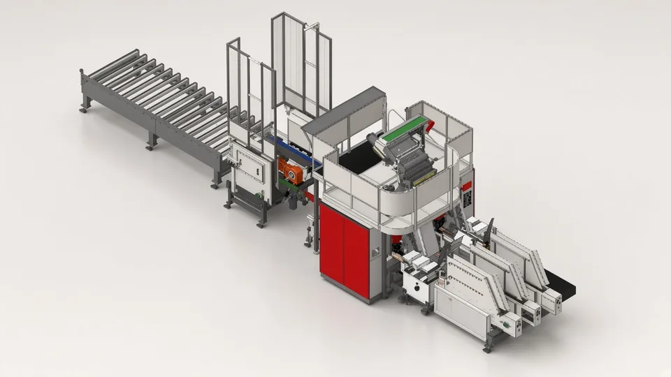 Wood pallet making machine